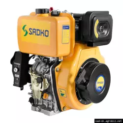 Двигатель дизельный Sadko (Садко) DE-420MЕ. 10.0 л.с. Шлицевой вал. Электростартер