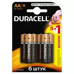 Duracell LR06 MN1500 1x(5+1) шт Батарейки