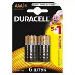 Duracell LR03 MN2400 1x(5+1) шт Батарейки