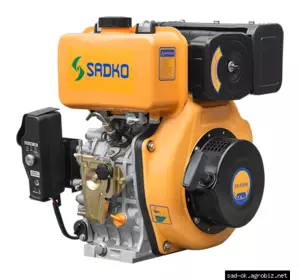 Двигатель дизельный Sadko (Садко) DE-310ME. 7.0 л.с. Шлицевой вал. Электростартер