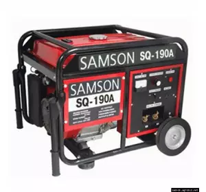 Генератор сварочный SAMSON SQ-190A, ток 210 А, бензин, бак 25 л, ручной старт)