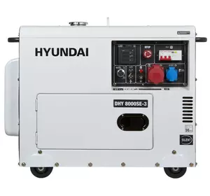 Дизельный генератор Hyundai DHY 8000SE-3