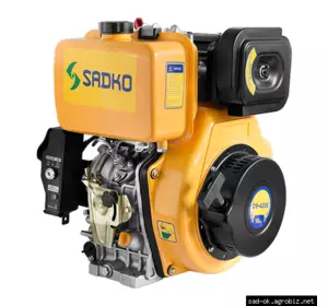 Двигатель дизельный Sadko (Садко) DE-420MЕ. 10.0 л.с. Шлицевой вал. Электростартер