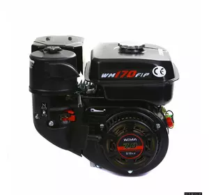 Двигатель бензиновый Weima WM170F-L (R) NEW с редуктором (шпонка, вал 20 мм, 1800 об/мин, бак 5 л, 7.5 л.с)